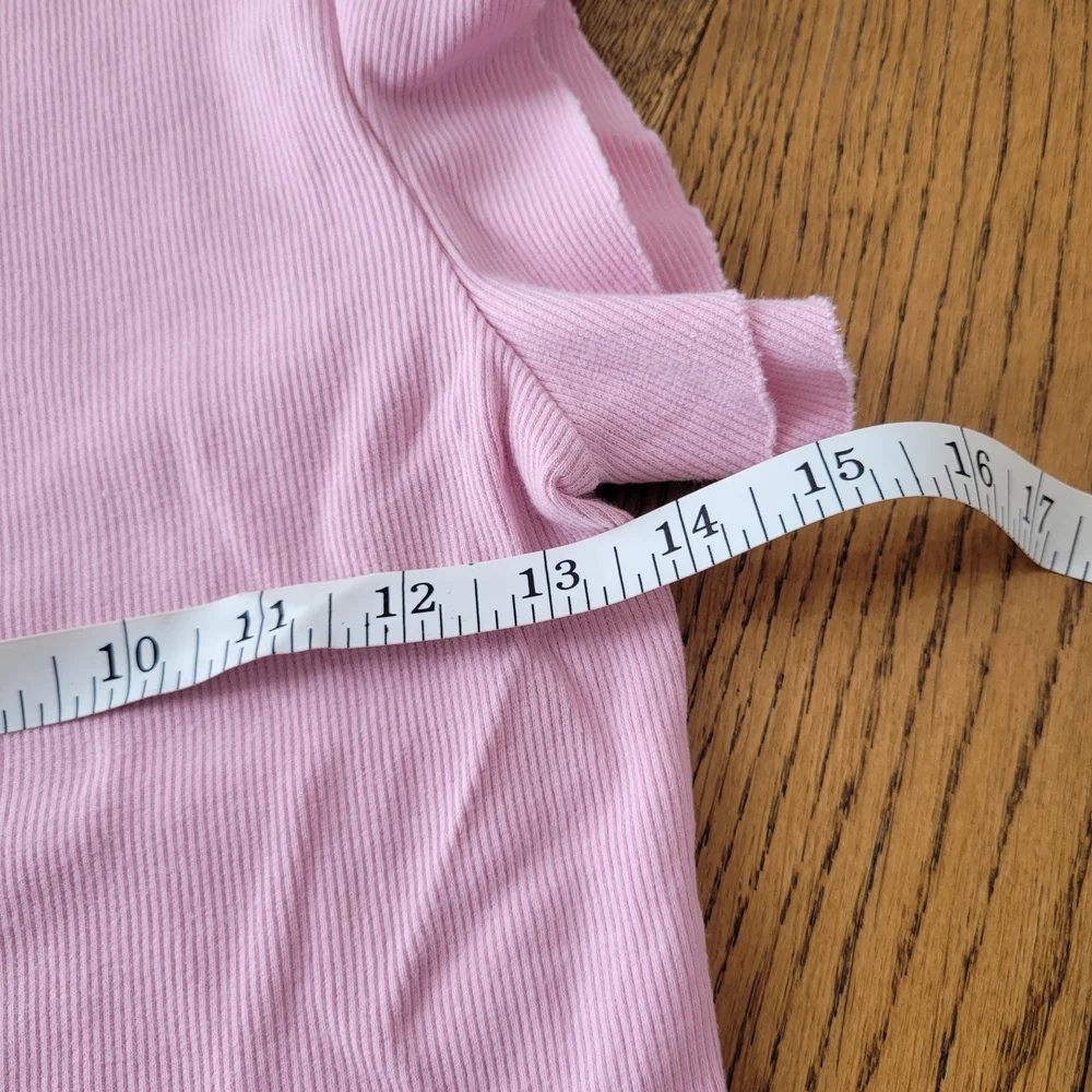Charming Pink Ruffled Kids Tee - Picture 4 of 5
